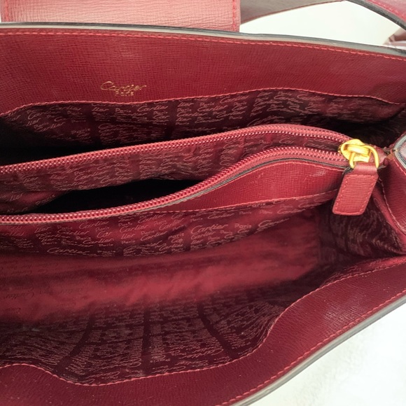 CARTIER Authentic Vintage Leather Crossbody Bag - Picture 14 of 14
